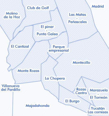 mapa de Las Rozas de Madrid, Madrid: venta de viviendas - madridvivienda.com
